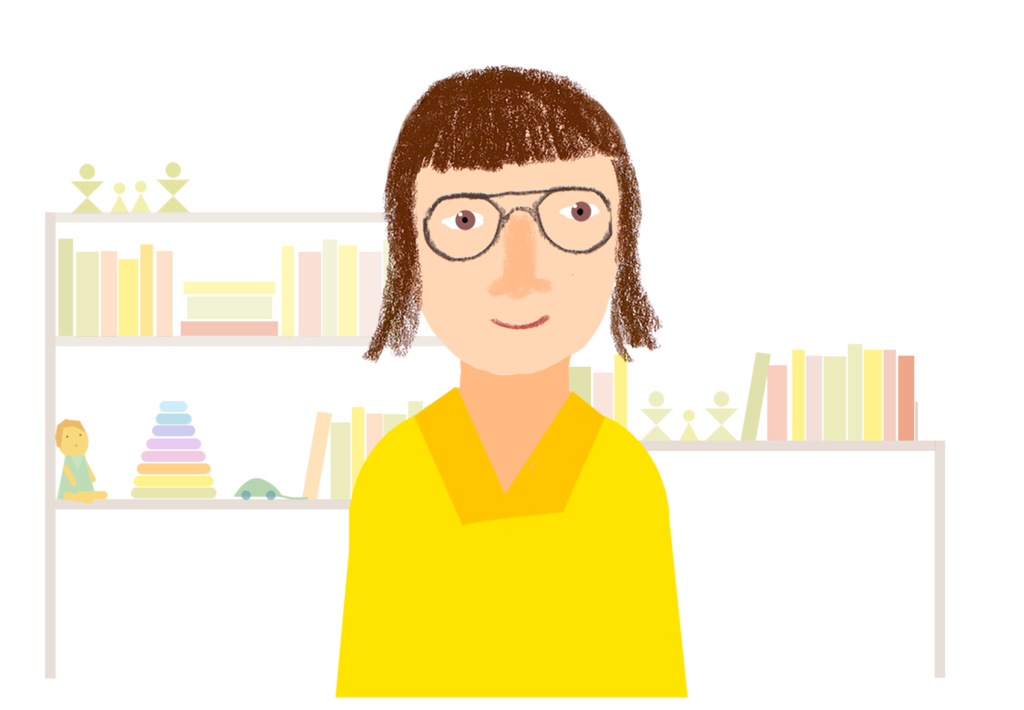 die Illustration zeigt die Psychologin und Praxisleitung der Praxis für systemische Eltern- Kleinkindtherapie